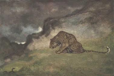 Leopardo che osserva un serpente, 1810-75