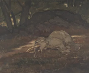 Elefante che dorme, 1810-75