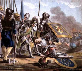 Morte di Carcado, inciso da Jean Baptiste Morret
