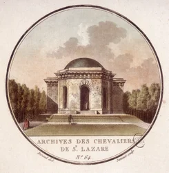 Archivi dei cavalieri di San Lazzaro a Parigi. In vedute pittoresche dei principali edifici di Parigi di Sergeant