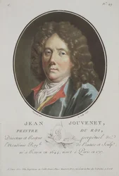 Jean Jouvenet, da Portraits des Grands Hommes, femmes illustres, et sujets memorables de France, grave et imprimes en couleurs, pubblicato da Pierre Blin, 1786-1792, Parigi