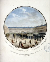 Vista del giardino del Palais Royal - in 