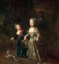 Friedrich il Grande e Wilhelmine / Pesne 1714
