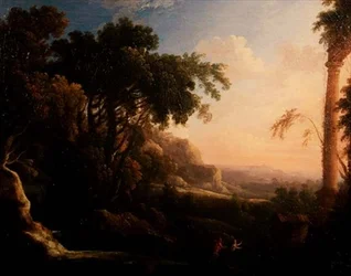 Pan e Siringa in un paesaggio arcadico