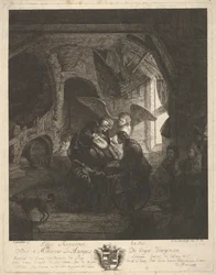 Tobia restituisce la vista a suo padre, 1755