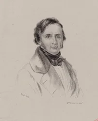 Ritratto del pianista e compositore Joseph Bernard Woets 1783-1878