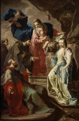 La Vergine Maria con quattro santi