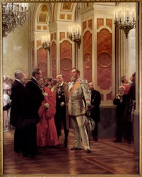 Il Kronprinz Guglielmo di Prussia al ballo di corte