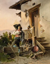 Tedesco: Riposo e ristoro alla fontana