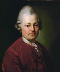 Gotthold Ephraim Lessing, poeta tedesco (olio su tela)