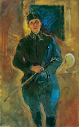 Otto von Aichelburg-Zossenegg come tenente di cavalleria
