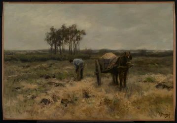Scavare la sabbia, o Il carro della sabbia, c.1875
