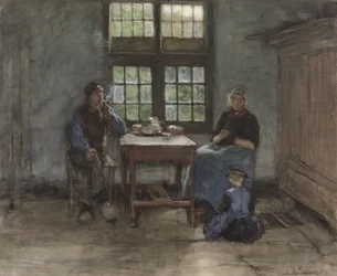 Interno di una casa a Laren