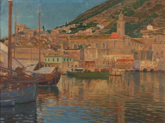 Veduta del porto di Ragusa