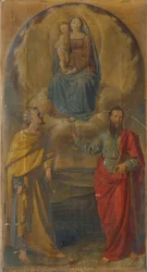Maria con Gesù bambino e i santi Pietro e Paolo