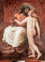 Giove e Ganimede (affresco su tela di Anton Raphael Mengs)