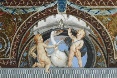 Putti con un pellicano, di Anton Raphael Mengs, (dettaglio)