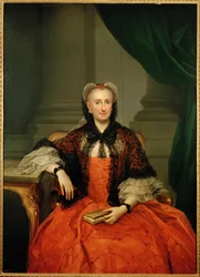 La regina Amalia di Savoia, moglie di Carlo III (dipinto su tela)