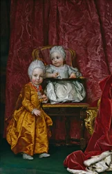 Spagnolo:  Los archiduques Fernando y María Ana de Austria Arciduca Ferdinando e Arciduchessa Maria Anna d