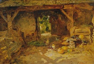 Interno di una corte nel Marchfeld