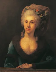 Austria, Vienna, Ritratto di Marianne von Martines cantante e compositrice, allieva di Franz Joseph Haydn