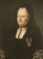 Maria Teresa vestita a lutto