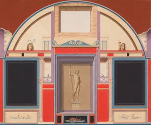 Pittura murale di una casa romana nell