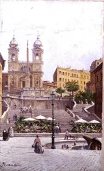 La scalinata di Trinità dei Monti, Roma