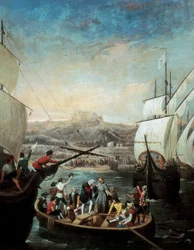 Partenza delle tre caravelle di Cristoforo Colombo