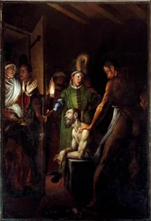 La decollazione di san Giovanni Battista, circa 1571. H. 280 x 192 cm, chiesa di San Paolo Converso a Milano