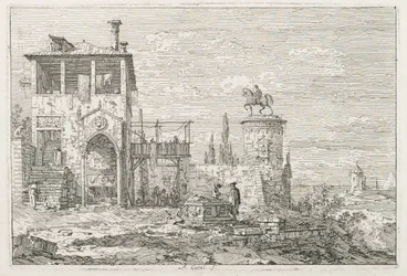 Vedute: Il monumento equestre, 1735-1746