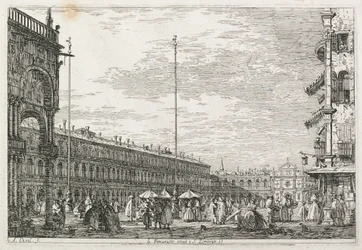 Vedute: Il Palazzo dei Procuratori e la Chiesa di San Geminiano, Venezia
