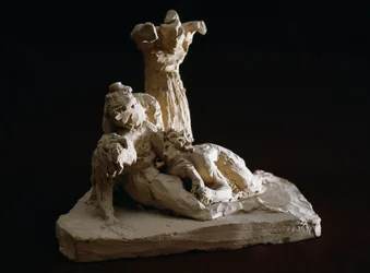 Compianto su Cristo, bozzetto in terracotta di Antonio Canova (1757-1822), Possagno, Veneto, Italia