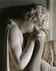 Il lutto della contessa de Haro, di Antonio Canova, rilievo in marmo