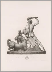 Teseo e Centauro, vista di schiena, da Oeuvre de Canova