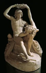 Venere incorona Adone, di Antonio Canova, gesso