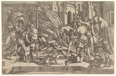 Cremazione di un cadavere, ca. 1543