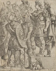 Imperatore che si rivolge ai suoi soldati