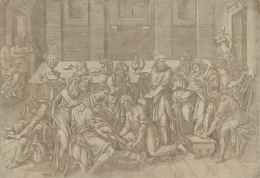 Gesù Lava i Piedi dei Discepoli, 1540-45