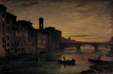 Il fiume Arno a Ponte Santa Trinita