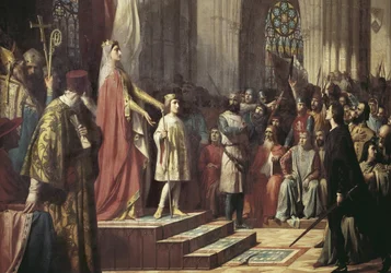 Maria de Molina presenta suo figlio alle Cortes di Valladolid