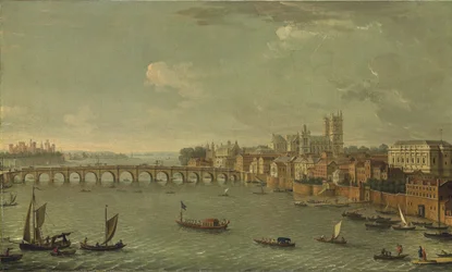 Quattro vedute di Londra: Il Tamigi verso Westminster