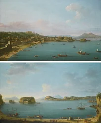 Napoli da Ovest e Il Golfo di Pozzuoli di Antonio Joli