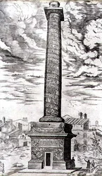 Colonna Traiana a Roma che celebra le campagne dell