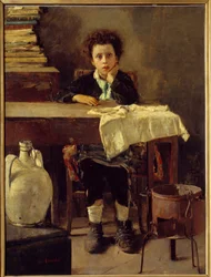 Il piccolo scolaro o povero scolaro, XIX secolo, H. 1,3 x 0,97 m, Parigi, Musée d