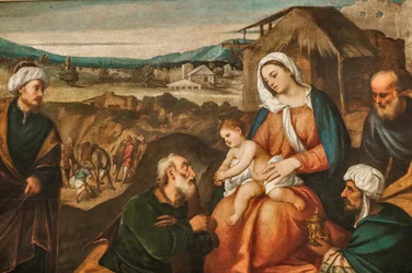 Adorazione dei Magi (dettaglio)