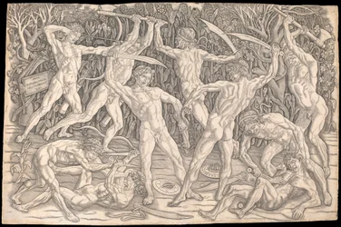 Battaglia dei nudi di Antonio del Pollaiolo, c.1470-90