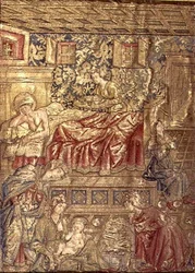 La nascita di San Giovanni Battista, arazzo che raffigura scene della vita del santo