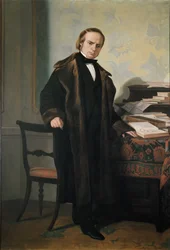 Ritratto di Vincenzo Gioberti, filosofo, patriota e politico italiano (olio su tela)