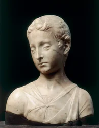 Busto di un giovane ragazzo